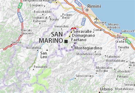 MICHELIN Fiorentino map - ViaMichelin