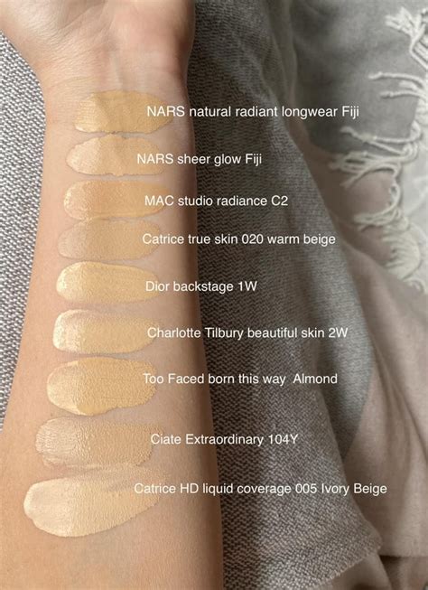 Swatches of my foundations : r/swatchitforme