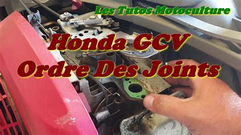 Honda GCV Sens Montage Joints Carburateur YouTube