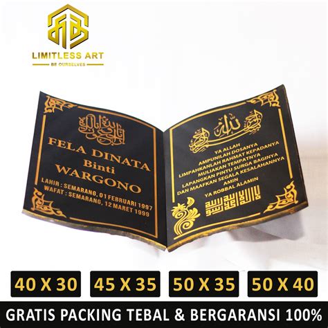 Jual Prasasti Tulisan Nama Papan Batu Nisan Buku Granit Kijing Makam