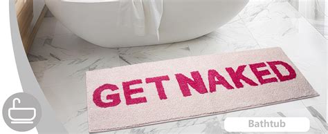 Amazon KOEXM Get Naked Bath Mat Bathroom Rugs X Non Slip