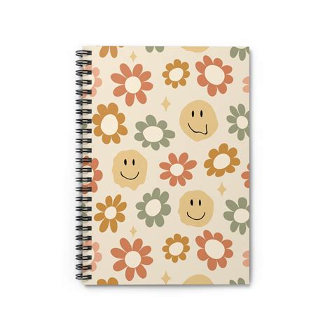 retro notebook aesthetic notebook custom notebook etsy