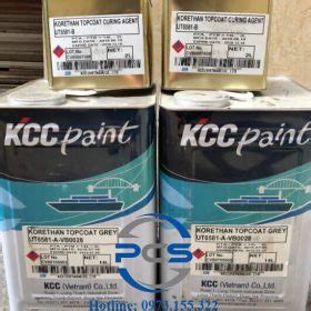 Sơn epoxy KCC Korethan Topcoat UT6581 gồm nhựa acrylic polyurethane