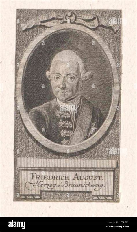 Friedrich August Duke Of Braunschweig Wolfenb Ttel Stock