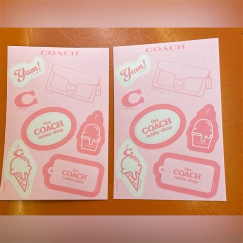 Coach | Other | Coach Stickers Set Of 2 | Poshmark