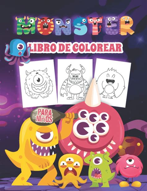 Buy Monster Libro de Colorear para Niños Libro para colorear de