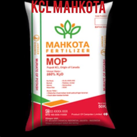 Jual Pupuk KCL MOP MAHKOTA 1kg Repack Pupuk Buah Lebat Besar Pupuk