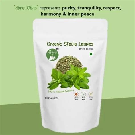 Dbrew Organic Stevia Dry Leaves Natural Sweetener 100g At Rs 299pack