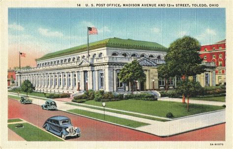 Toledo Ohio Post Office Vintage Postcards Old Photos Madison