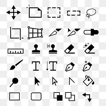 Tools Vector Design Images, Photoshop Tool Icons, Photoshop, Tool, Icon ...