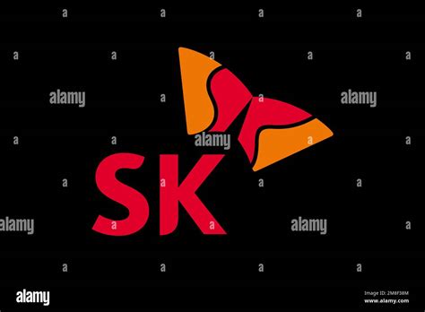 SK Group, Logo, Black background Stock Photo - Alamy