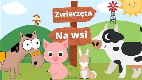 Zwierzęta dla dzieci na wsi Odgłosy zwierząt Bajka o zwierzętach dla