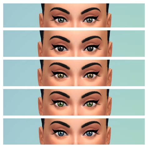 Eye Swatches Maxis Match Coolcatcc The Sims Create A Sim