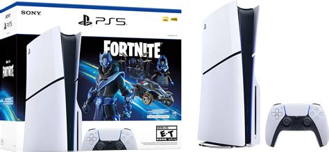 Sony PlayStation 5 Slim Console Fortnite Cobalt Star Bundle White ...