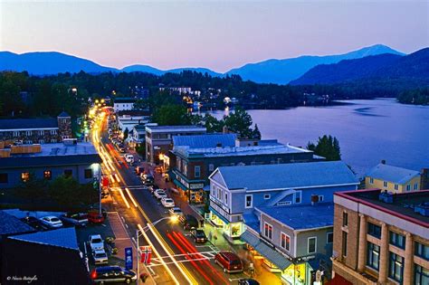 Main St Lake Placid With Mirror Lake In Background Oh The Places