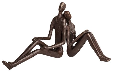 Danya B Romantic Couple Bronze Sculpture Contemporary Decorative