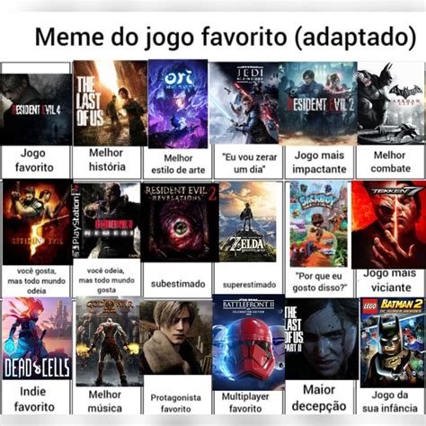 Meme Do Jogo Favorito Adaptado Melhor Melhor Eu Vou Zerar II Jogo