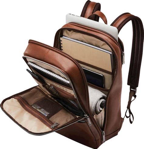 Questions and Answers: Samsonite Classic Leather Slim Backpack for 14.1 ...