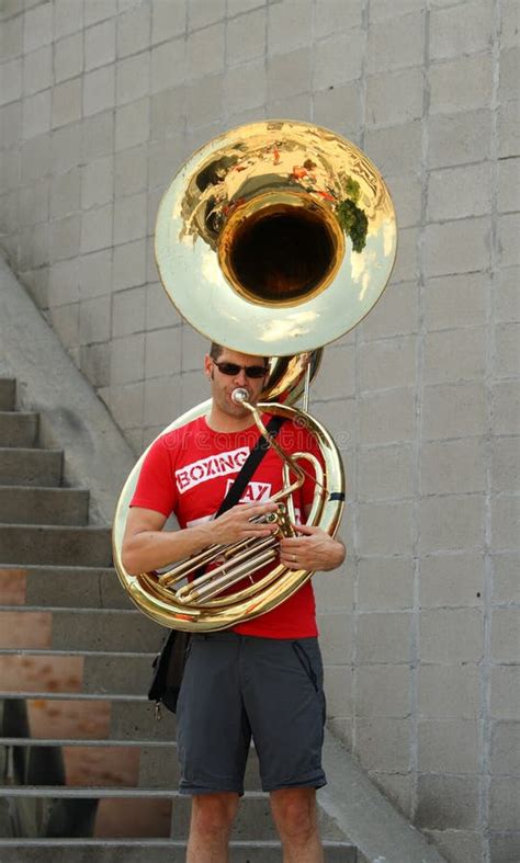 Brian Sanderson Playing Sousaphone Editorial Stock Photo Image Of