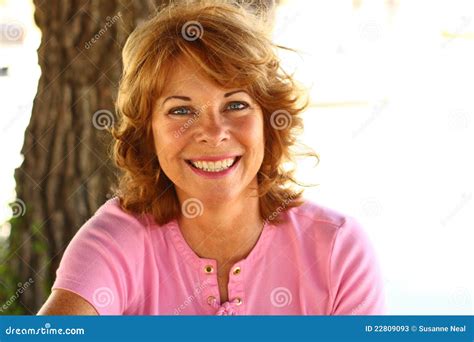 Pretty But Aging 50 Year Old Woman Stock Photos Image 22809093