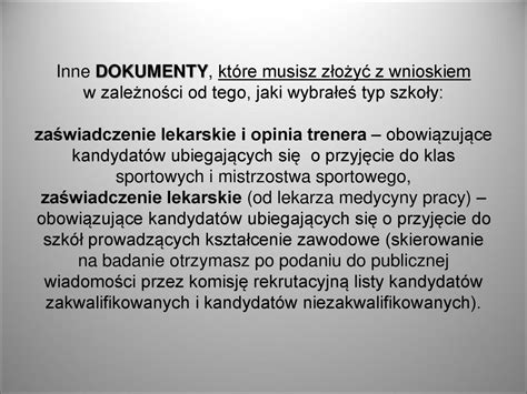 REKRUTACJA DO SZKÓŁ PONADGIMNAZJALNYCH I PONADPODSTAWOWYCH ppt pobierz