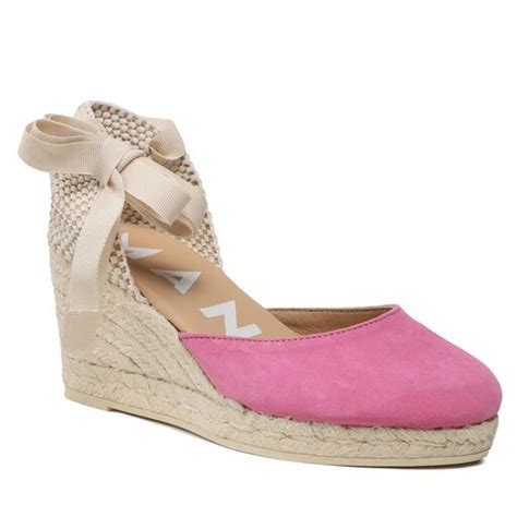 Espadrile Manebi Low Wedge Espadrilles R 1 0 WL Roz Epantofi Ro