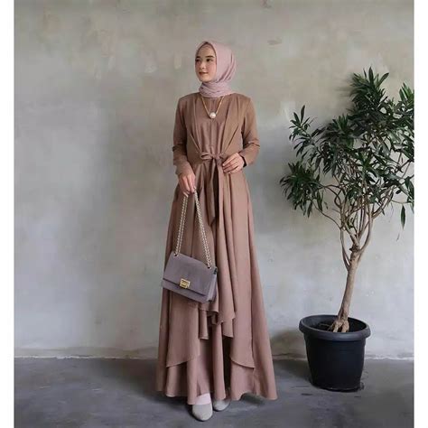 Jual ALANA MAXI Size S M L XL Fashion Muslim Kekinian GAMIS STYLISH