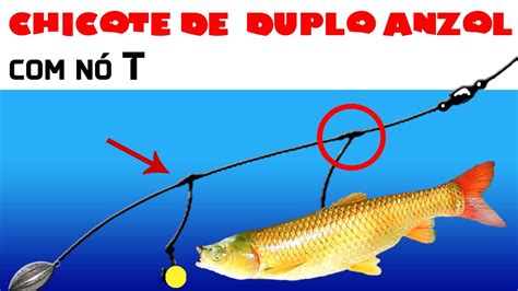 COMO FAZER CHICOTE DE PESCA BÁSICO Chicote de pesca fácil de fazer