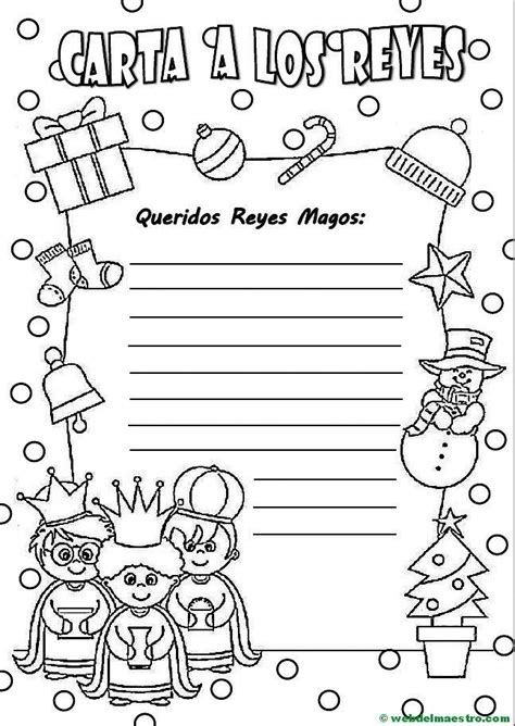 Carta Para Los Reyes Magos Cartas Reyes Magos Carta A Los Reyes