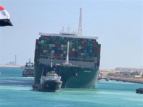 Ship Ever Given One Of The Worlds Largest Container Ships Is Seen