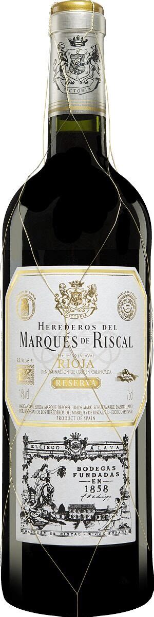 Herederos Del Marques De Riscal Marques De Riscal Reserva Cl