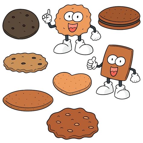 Premium Vector Vector Set Of Cookies And Biscuits