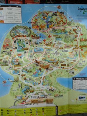 Map of the Singapore Zoo