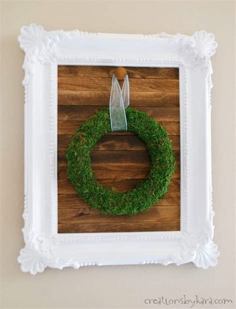 DIY framed rustic wood sign