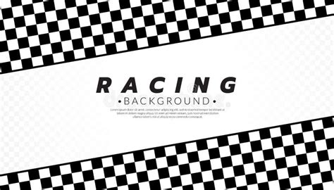 Abstract Checkered Round Frame Black Racing Square Frames With Chess