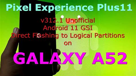 Pixel Experience Plus V On Samsung Galaxy A Gsi Rom Direct