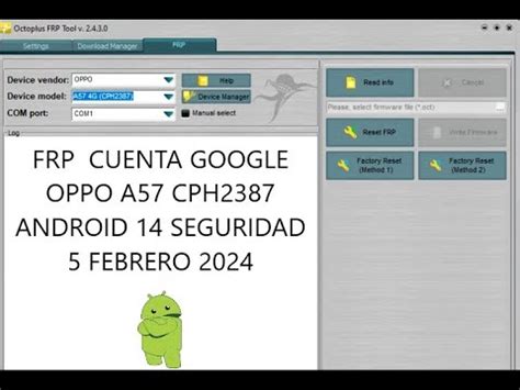 Frp Cuenta Google Oppo A Cph Android Seguridad Febrero