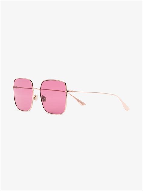 Dior Eyewear Pink Dior Stellaire 1 Sunglasses Browns