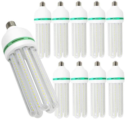 10 Lâmpadas Led 50w Milho 5U Espiga E27 Bivolt Branco Frio 6000k Loja