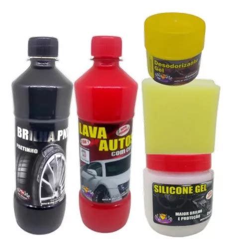 Kit Limpeza Automotiva Lava Carros Motos X