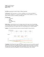 Bio L Week Lab Notebook Docx Name Leanna Kazanjian Class Number