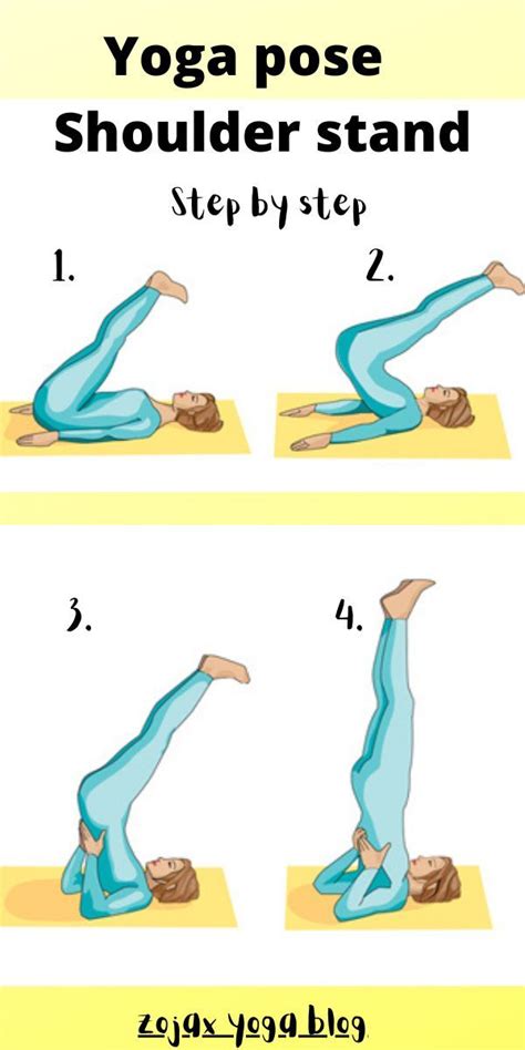 Shoulder Stand Sarvangasana Yoga Pose Step By Step Yoga Facts