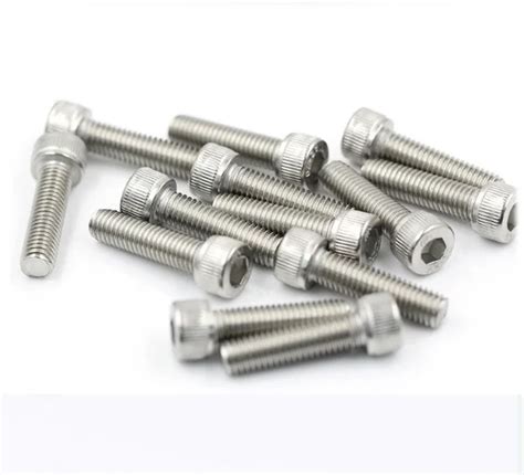 10 20 50pcs M2 5 M3 M4 M5 M6 Din912 304 Stainless Steel Hexagon Socket