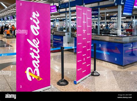 Kuala Lumpur Malaysia December Batik Air Check In Counter Sign