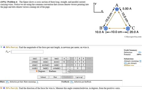 10 Proble 4 The Figure Shows Cross Section Of Three Long Straight And