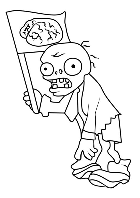 Plants Vs Zombies Zombie Coloring Pages Print For Free