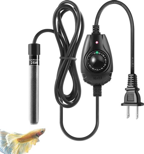 Amazon HITOP 15W Super Mini Aquarium Heater Adjustable Heater For