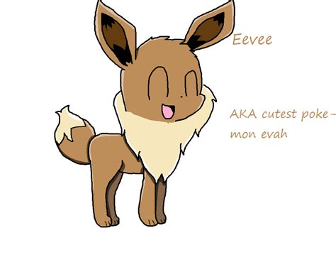 Eevee Drawing - Pokémon Fan Art (36483816) - Fanpop