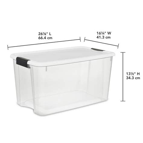 Sterilite Qt Ultra Latch Box White