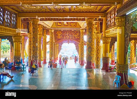 Yangon Myanmar February The Staircase Along The East Gate